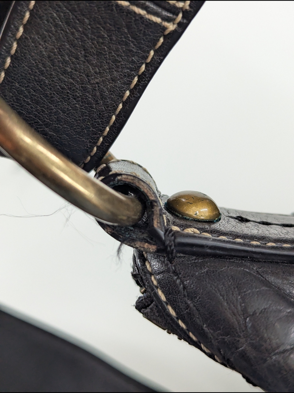 Vintage COACH Signature Shoulder Bag Black Monogram Jacquard Hobo 10561 Y2K - Picture 8 of 12